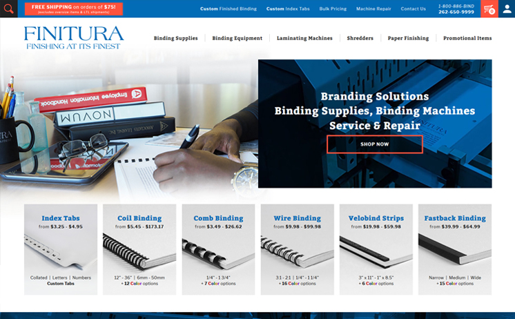 Waukesha supplier of binding equipment and supplies succeeds with iNET's internet marketing and web design