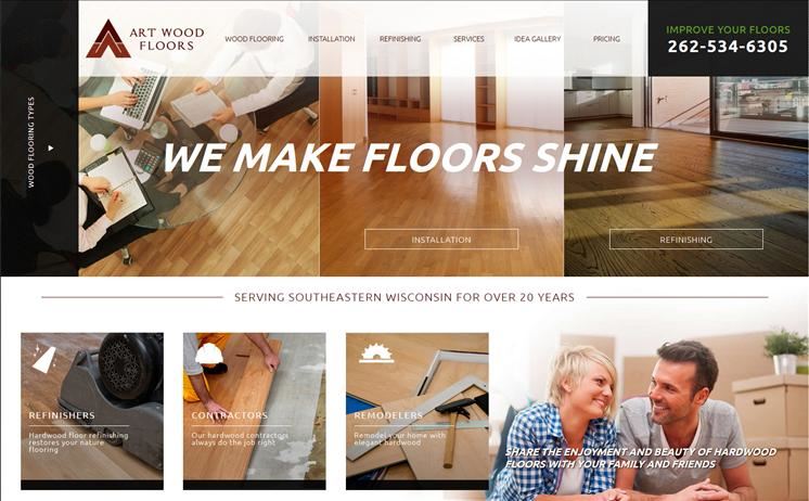 Quality wood floor design, installation, and refinishing from Milwaukee hardwood floor experts 