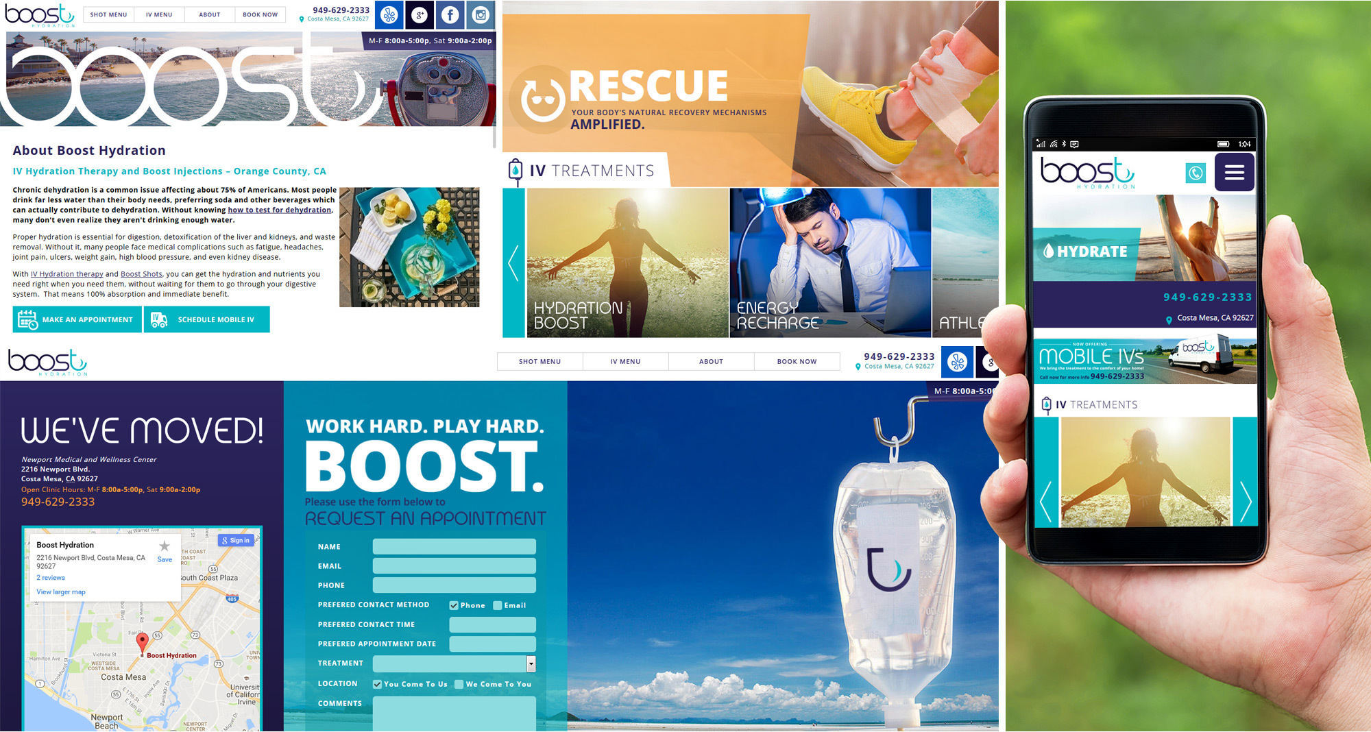 Boost Hydration Website Designed by iNET