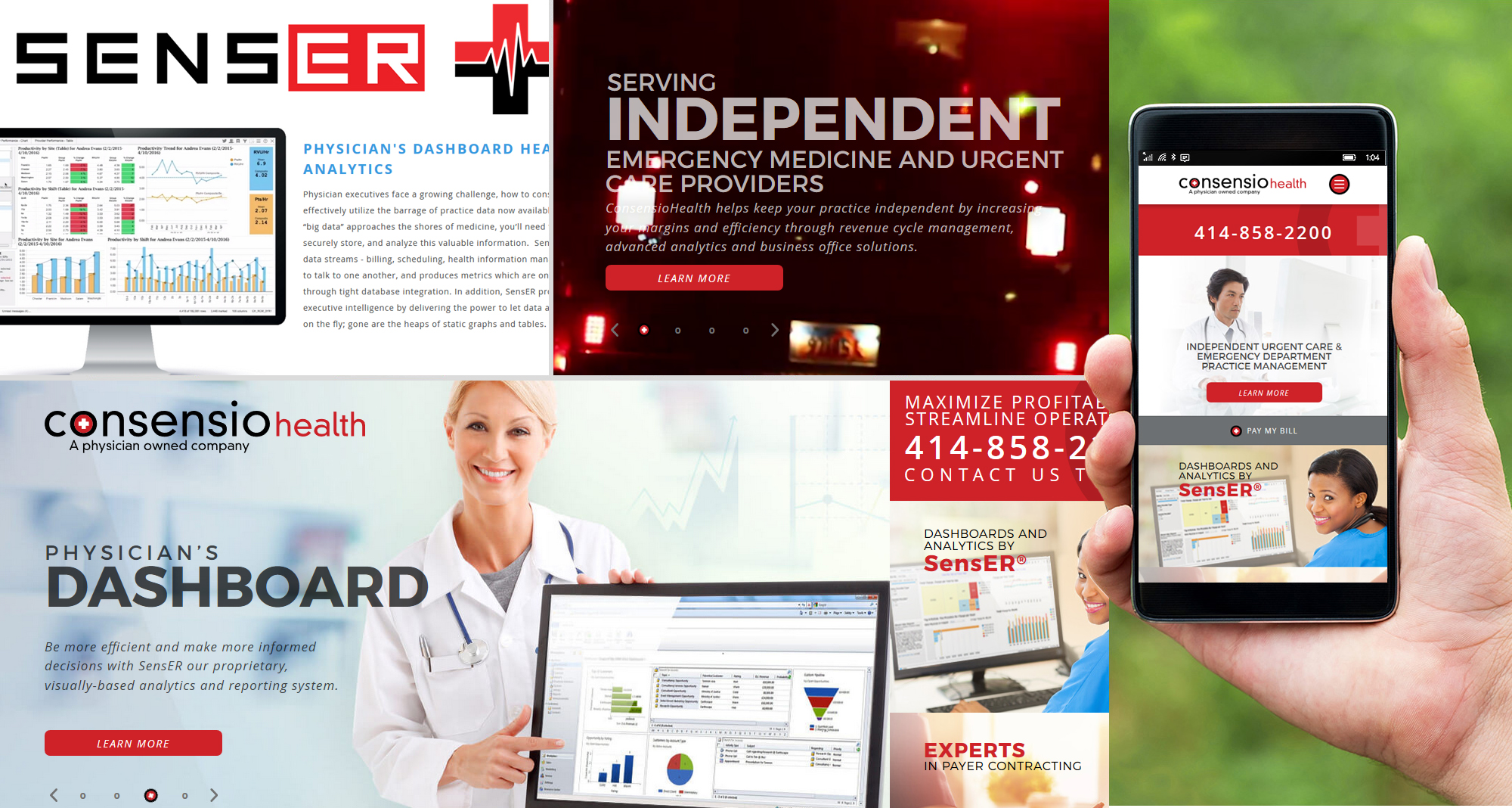 Milwaukee web marketing for Consensio Health