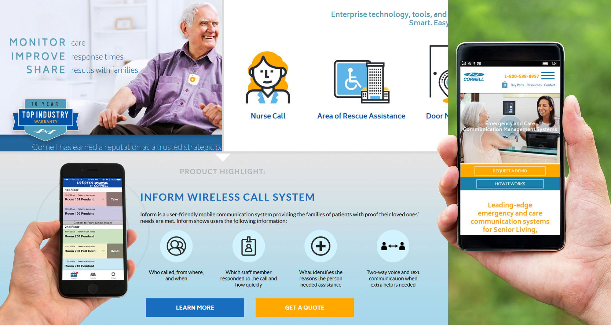 Milwaukee web marketing for Emergency and Care Communication System Supplier