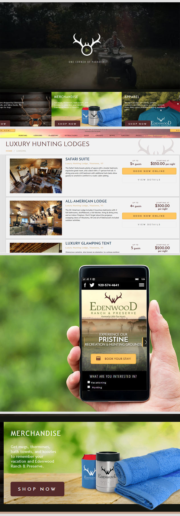 Wisconsin Luxury Resort Website by iNET