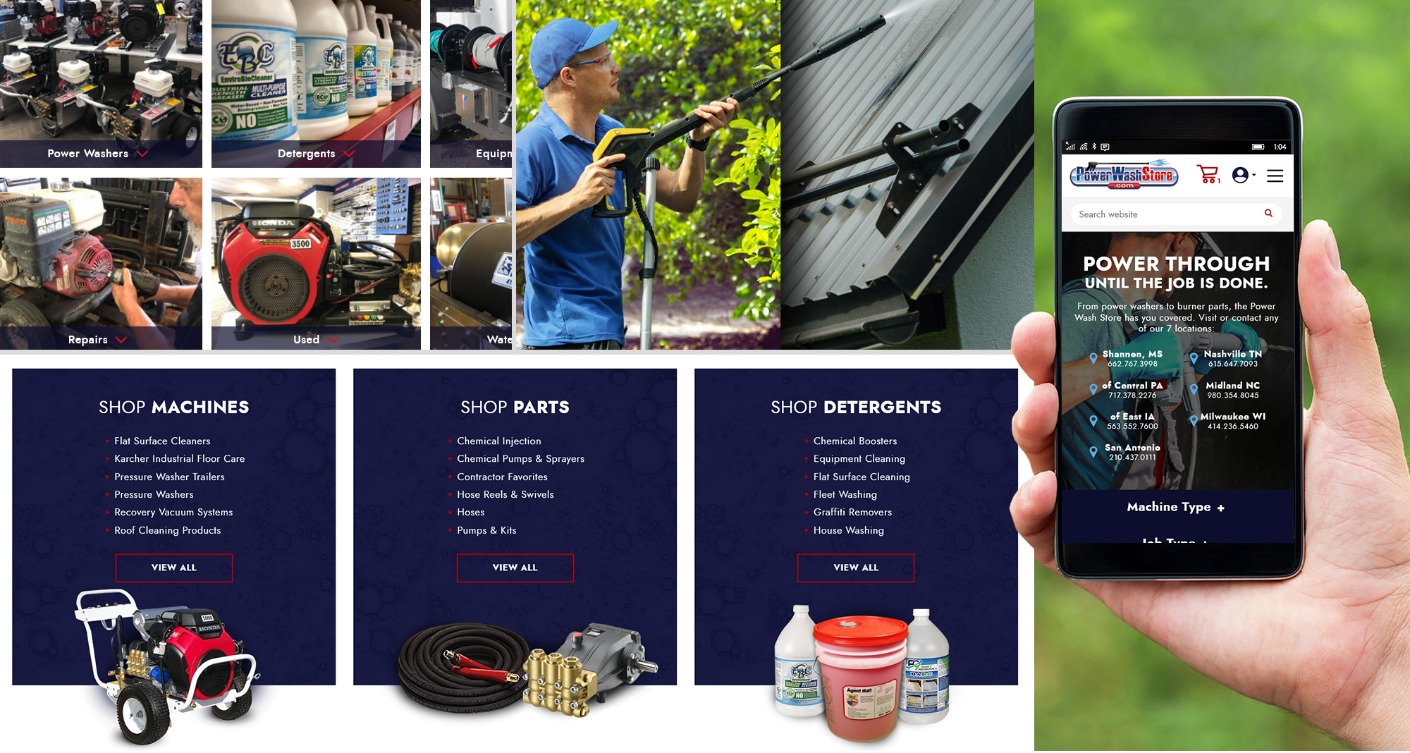 Milwaukee web marketing for Power Wash Store