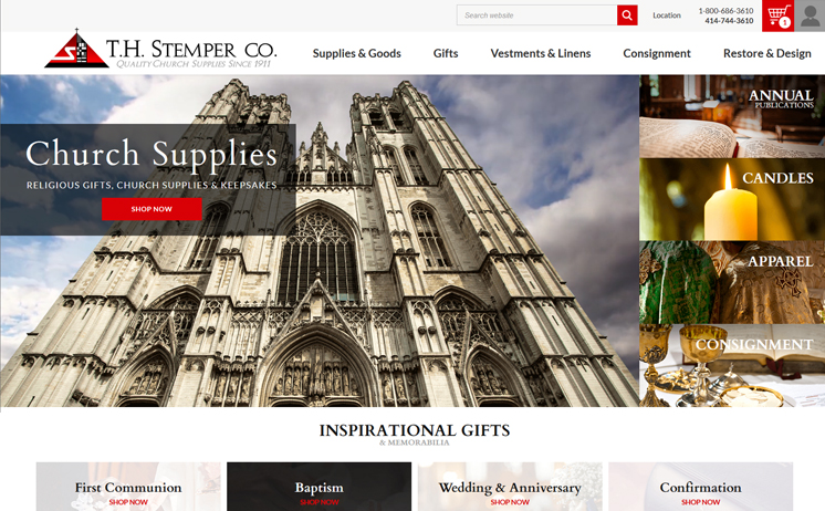 iNET in offers a variety of marketing avenues with website design, SEO and radio advertising for Milwaukee church supply company