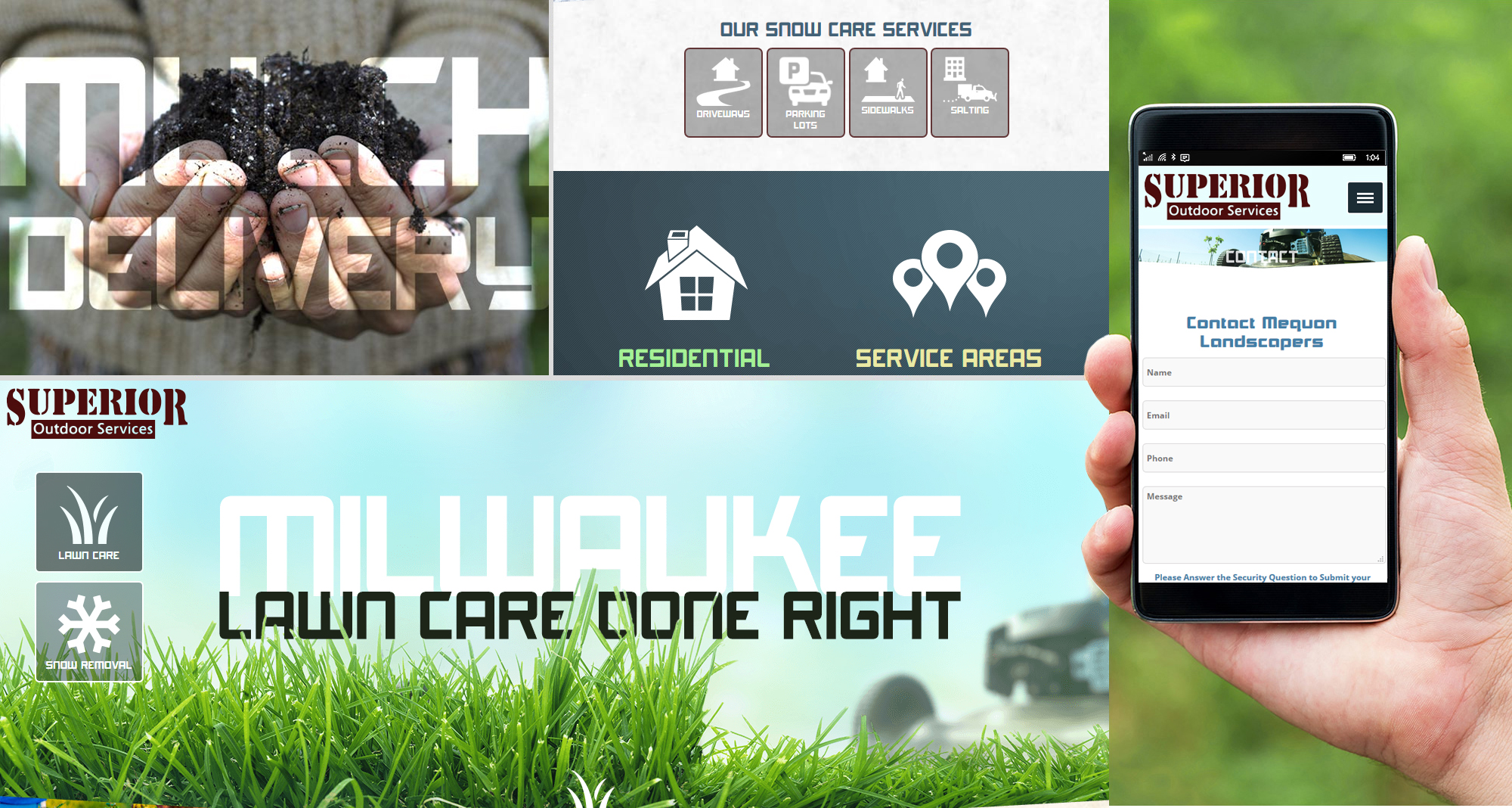 Milwaukee web marketing for Superior Outdoor Services