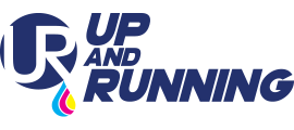 Up And Running logo designed by iNET Web