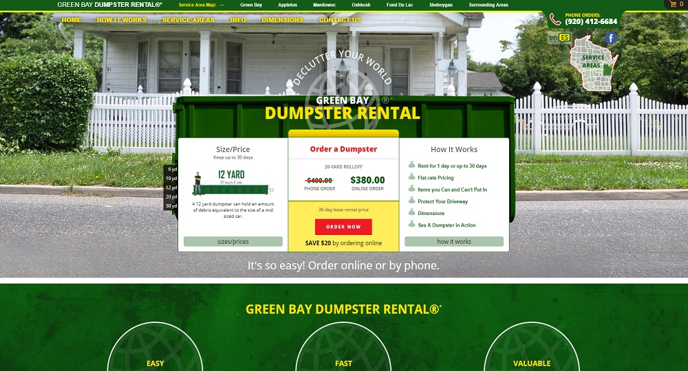 Green Bay Dumpster Rental