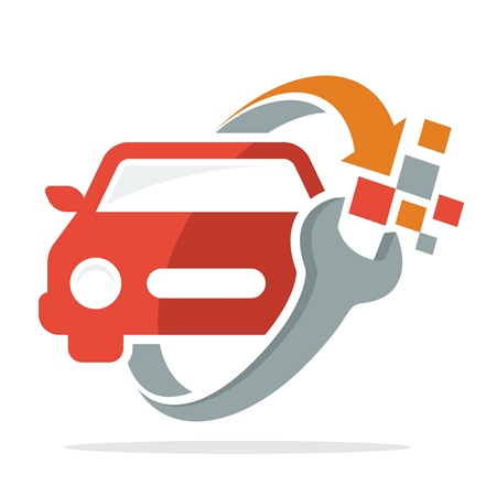 Automotive repair industry graphic