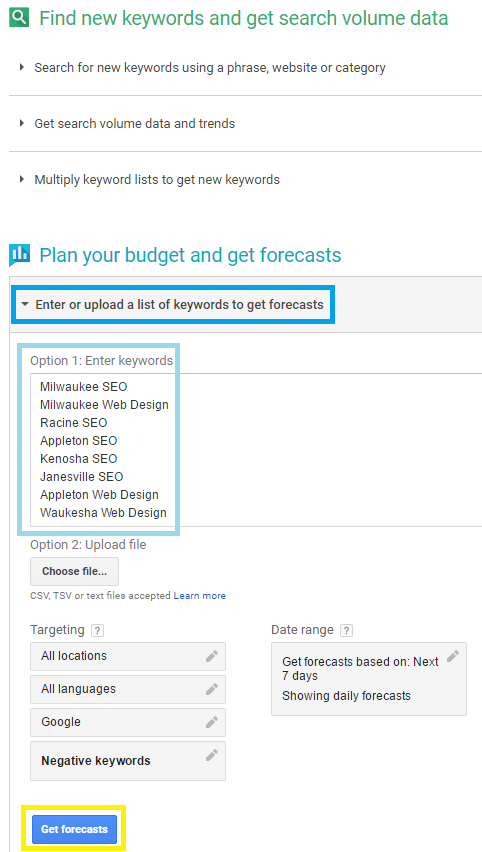 Plan Your Budget Get Forecasts