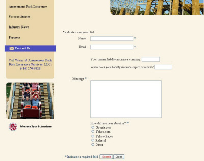 Custom contact forms for your website