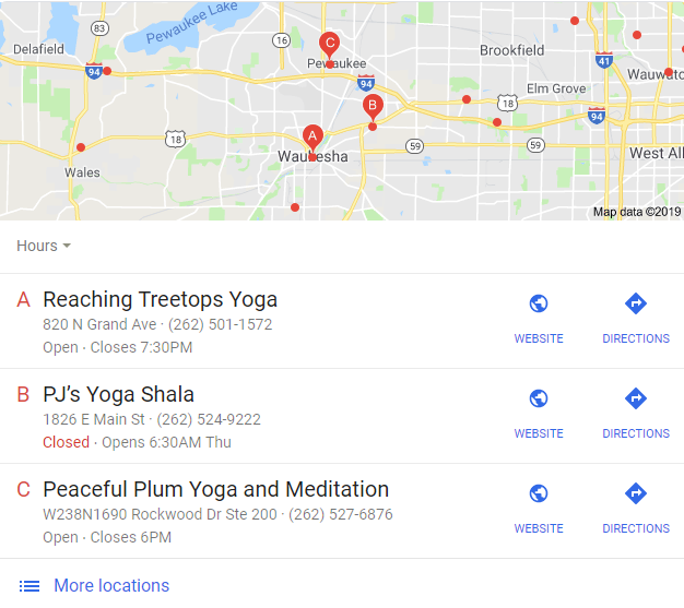 Yoga Studio Website Design in Milwaukee, WI