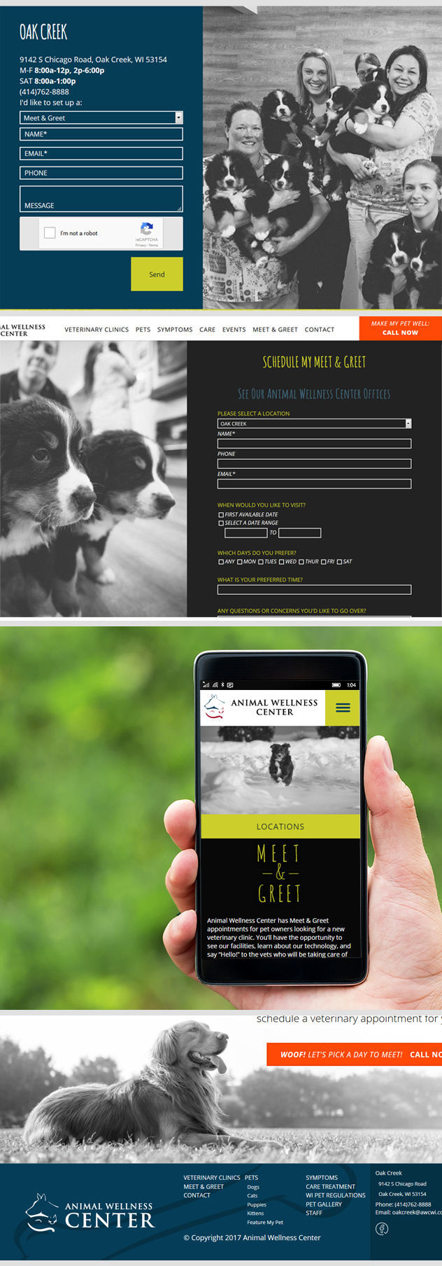 Animal Wellness Center website designed by iNET