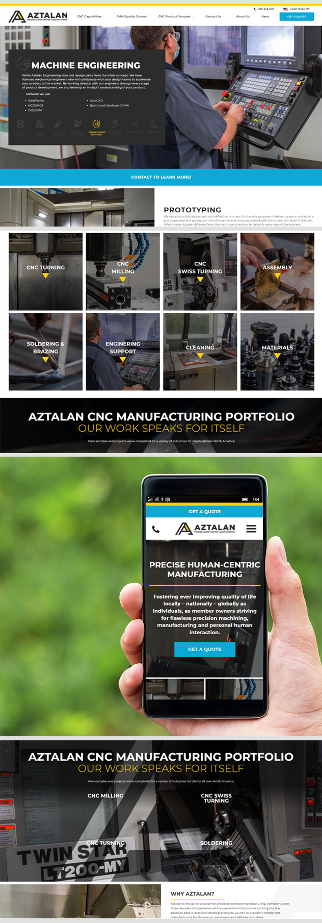 Milwaukee web marketing for Aztalan Engineering Inc.