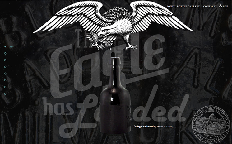 Milwaukee Website designed for Blossom's Badger Ale pontil bottles