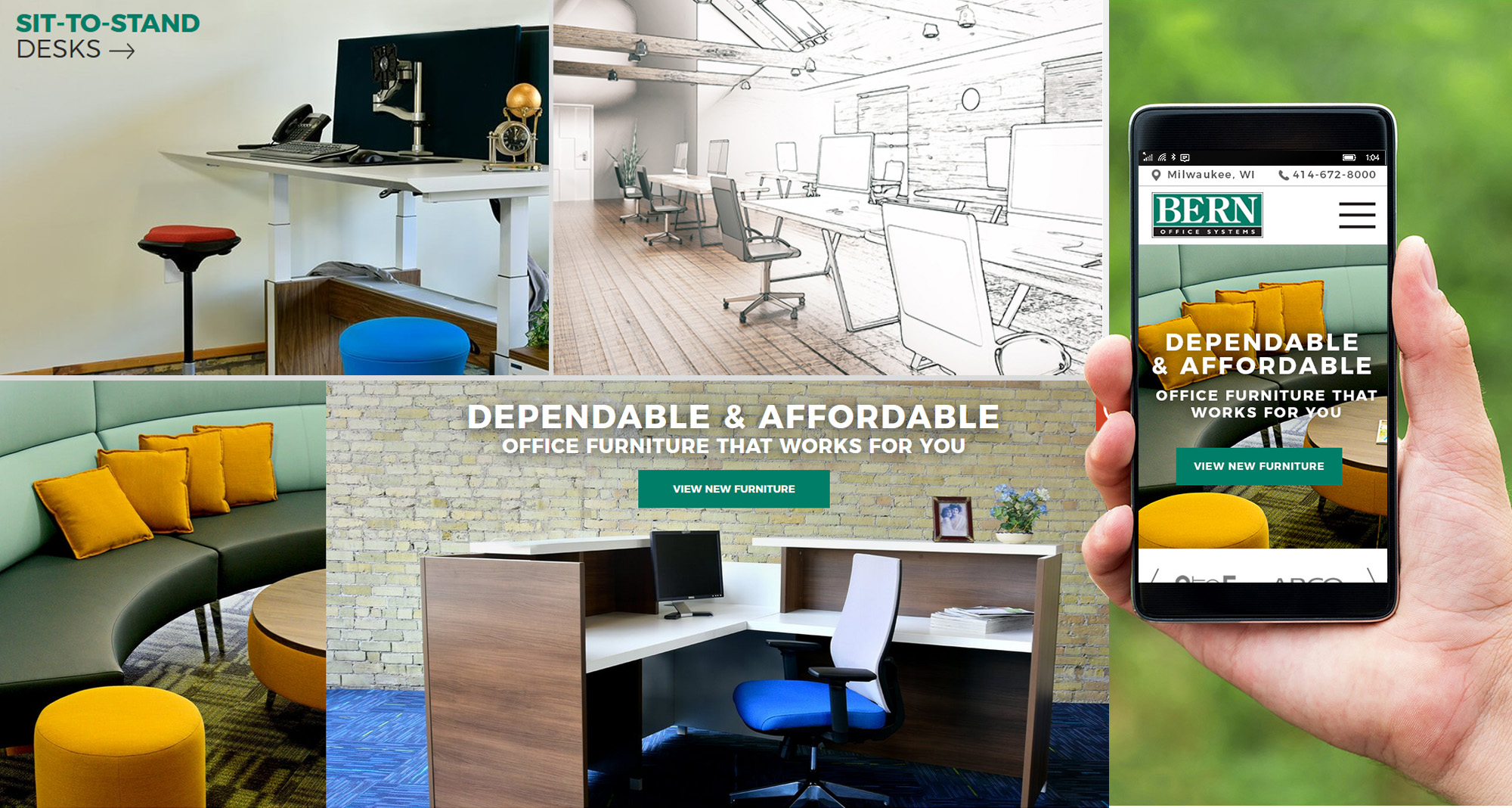 Milwaukee web marketing for Bern Office Systems