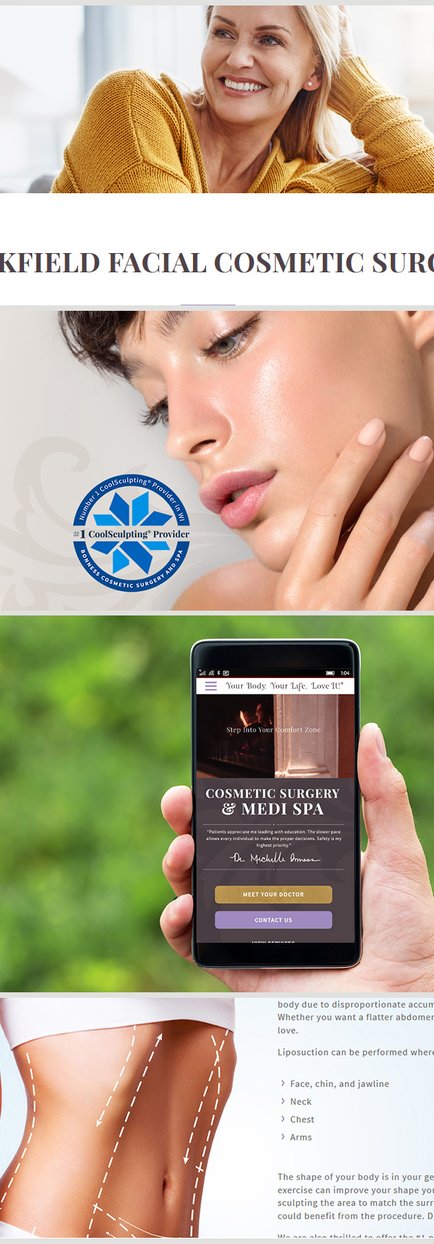 Cosmetic Surgery Website Designed by iNET