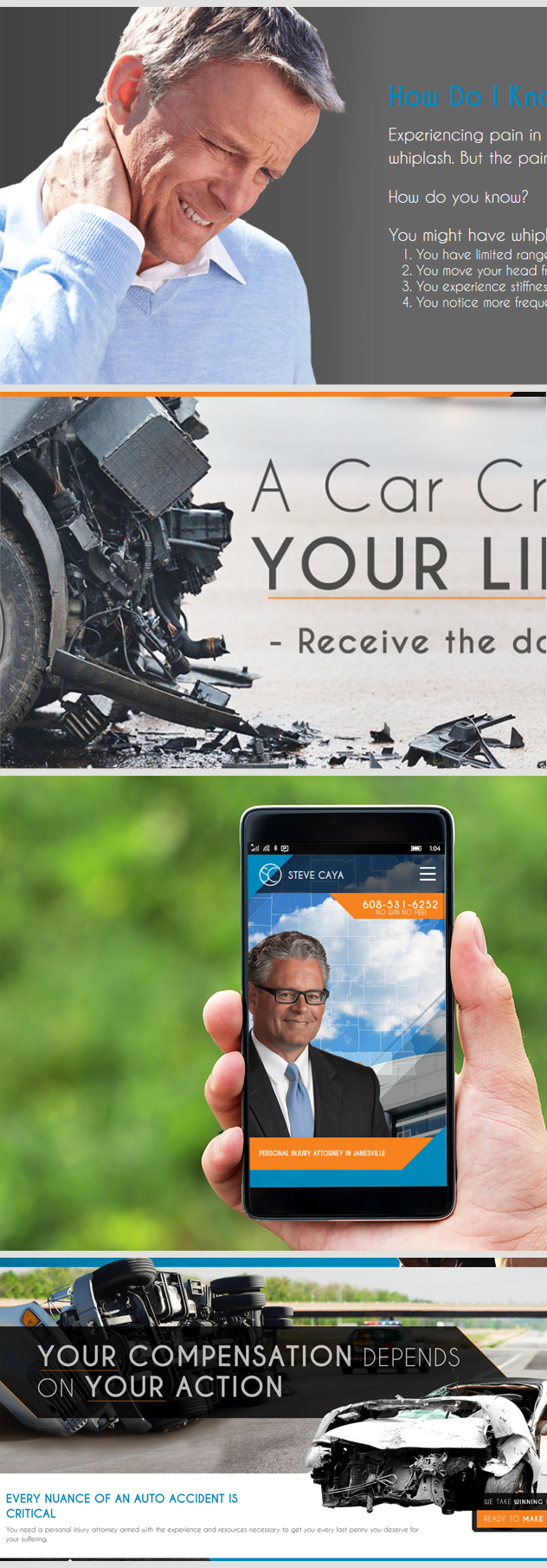 Milwaukee web marketing for Steve Caya Attorney at Law