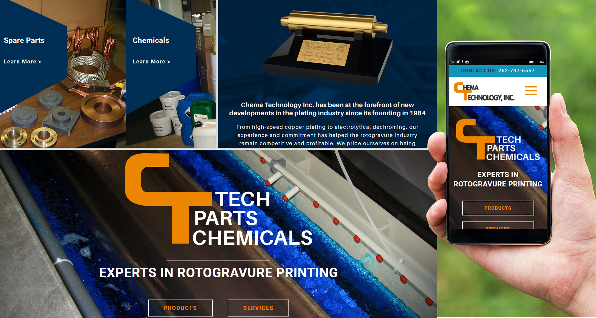 Milwaukee web marketing for Chema Technologies