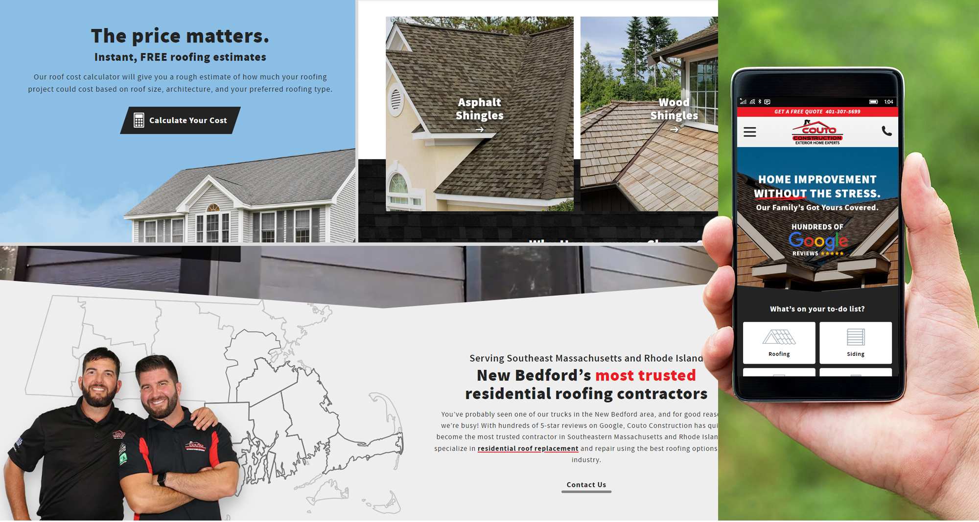 Milwaukee web marketing for Couto Construction
