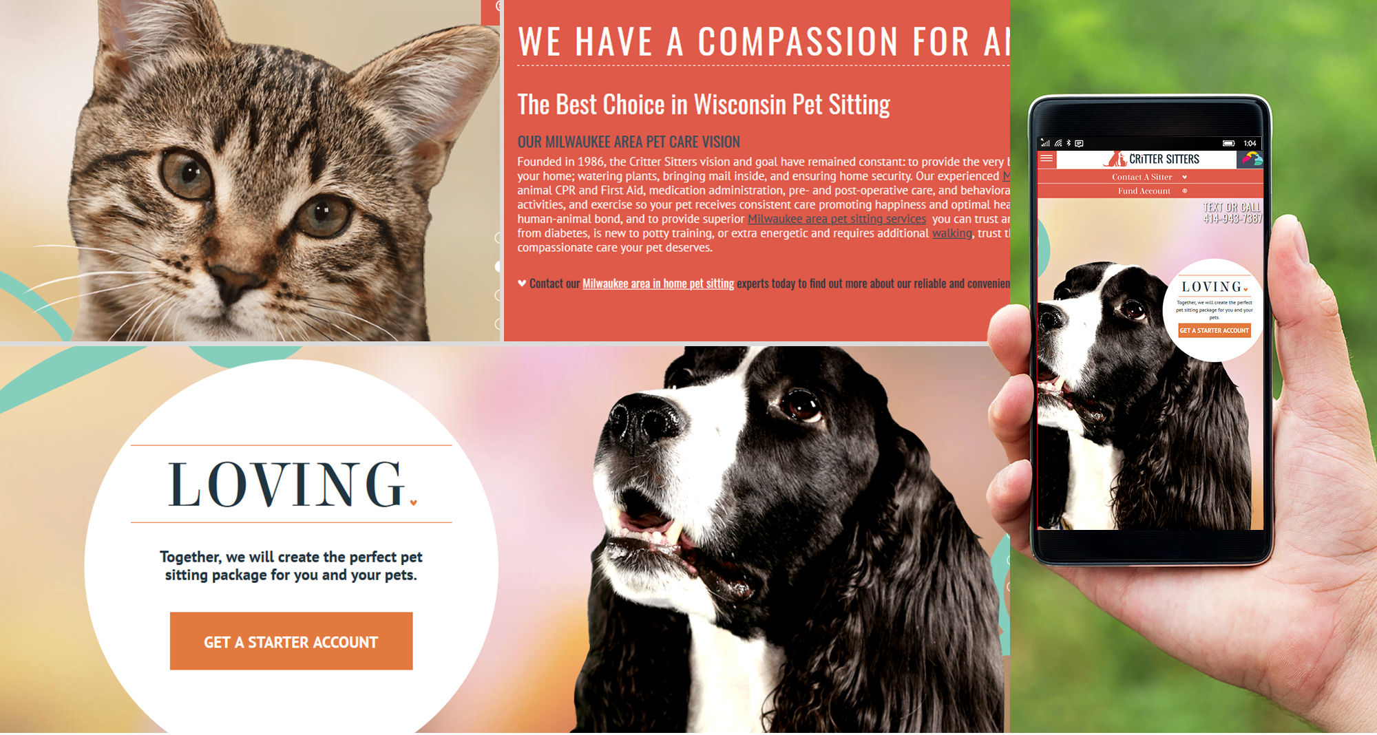 Milwaukee web marketing for Critter Sitters