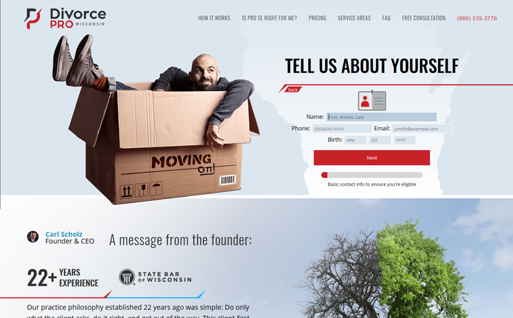 iNET website design and SEO ensures the Divorce Pro website caters to everyone iNET website design and SEO ensures the Divorce Pro website caters to everyone