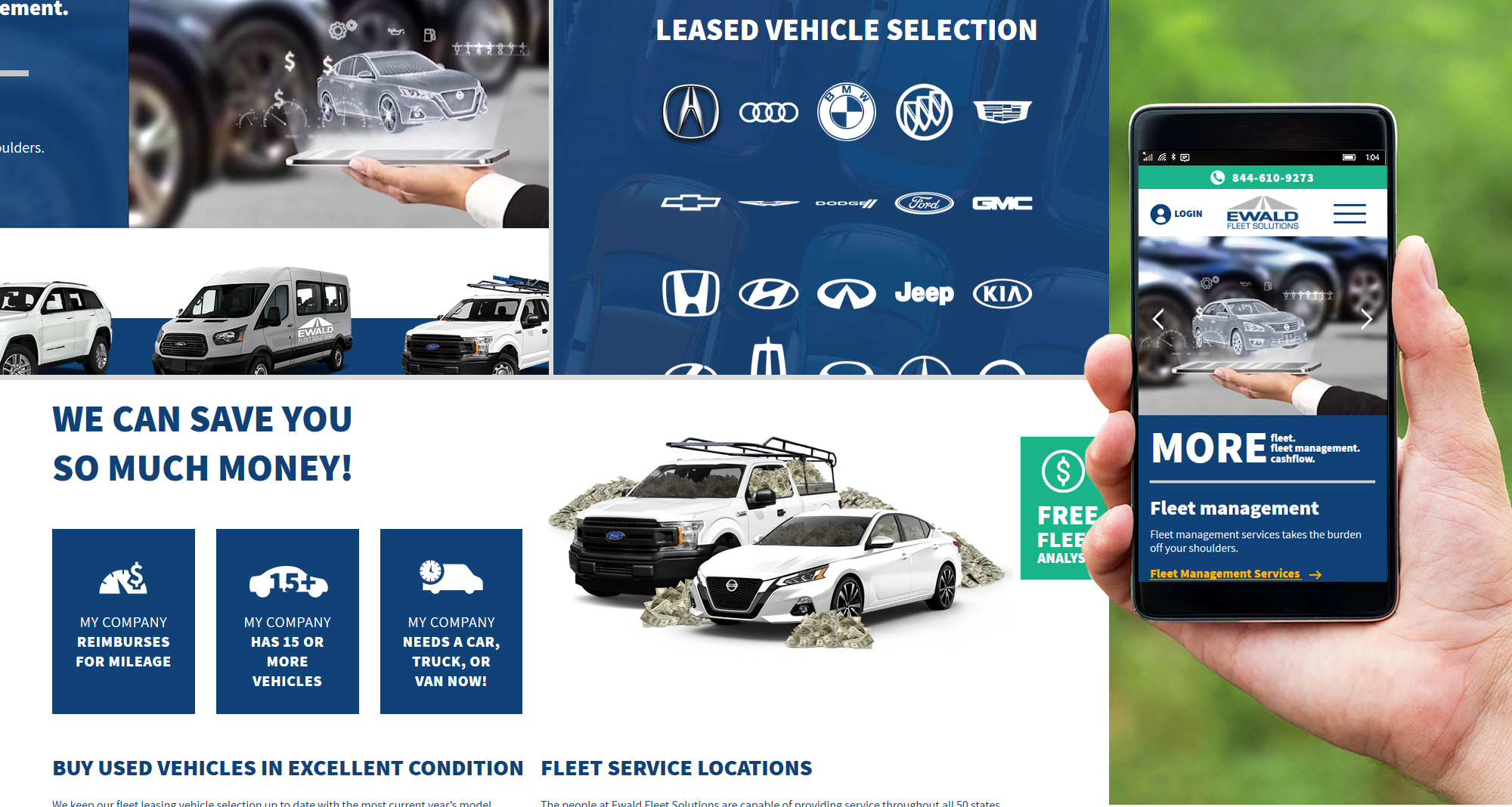 Milwaukee web marketing for Ewald Fleet Solutions