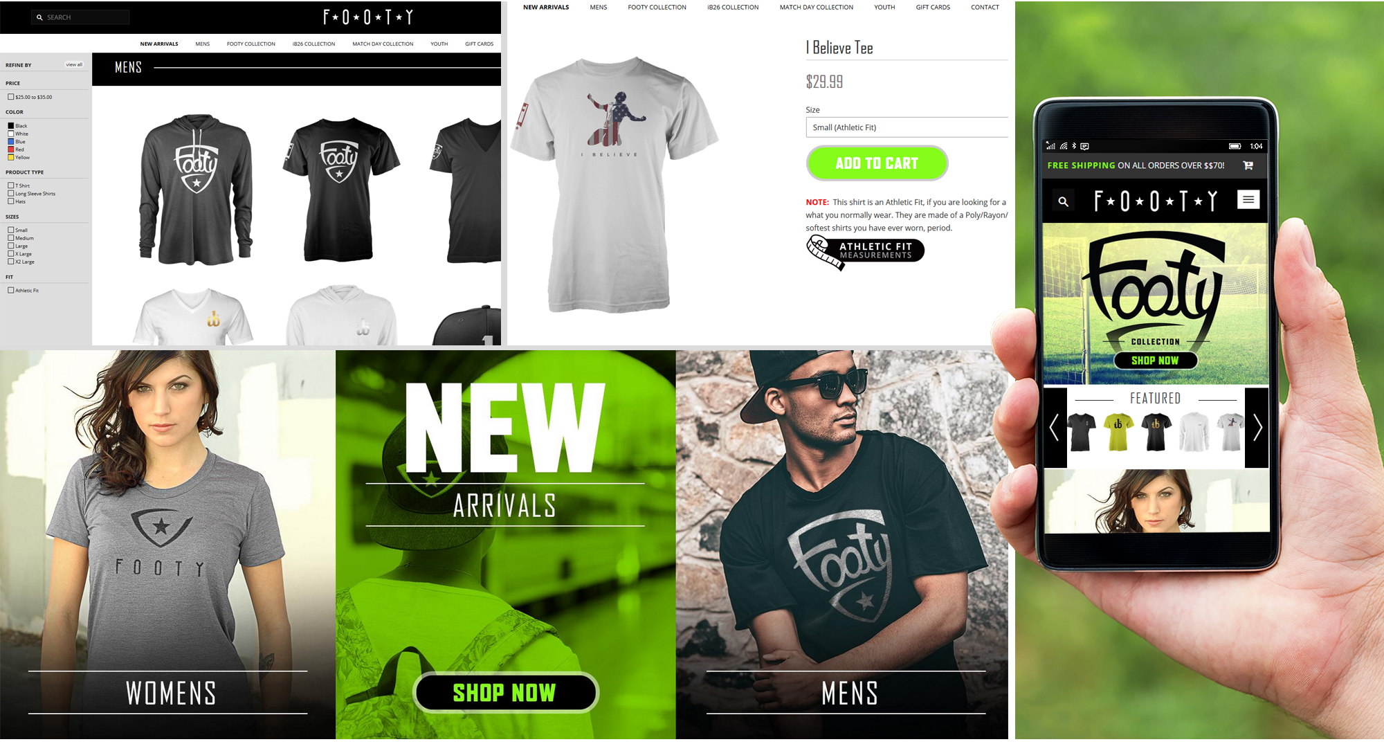 Milwaukee web marketing for Footy Brand