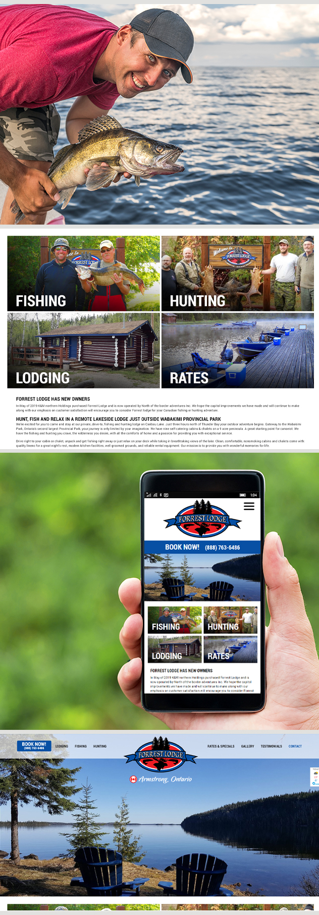 Milwaukee web design and development for Forrest Lodge