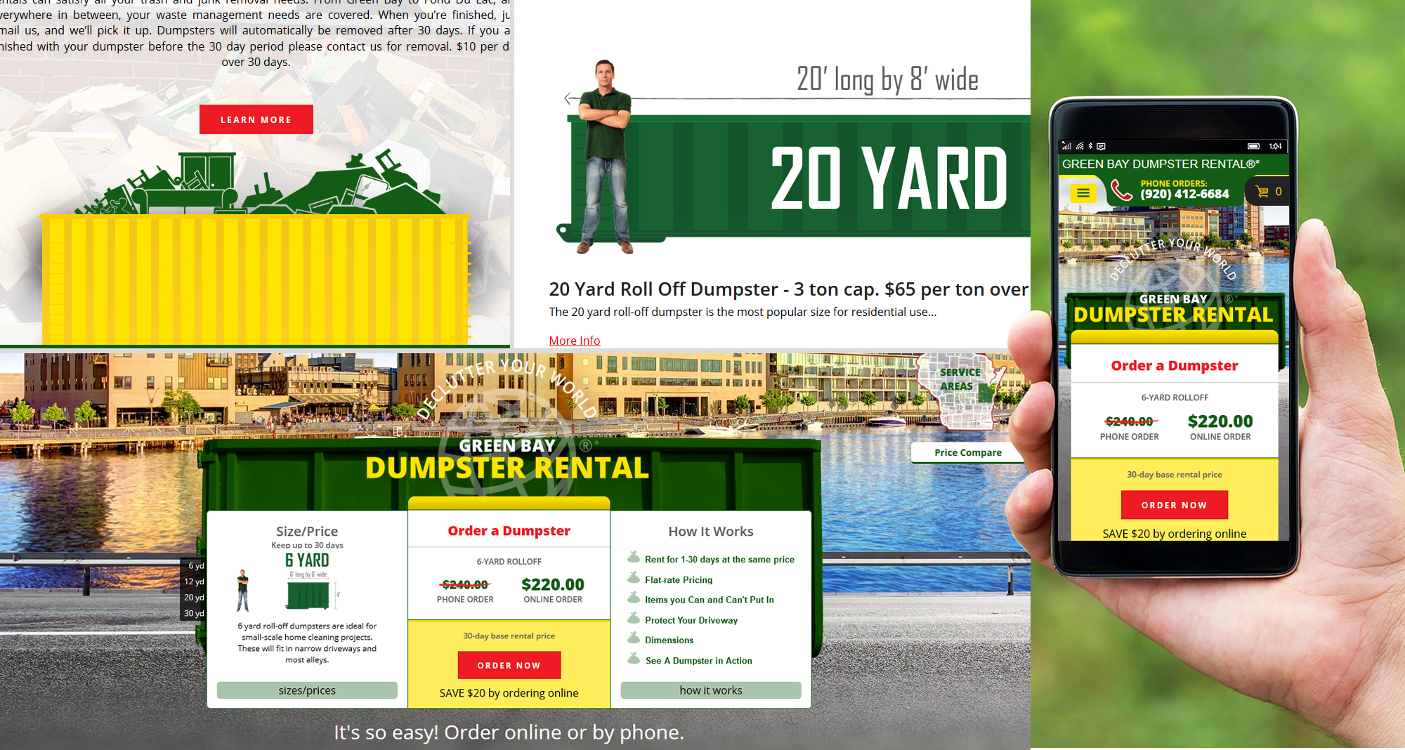 Dumpster Rental Website Design