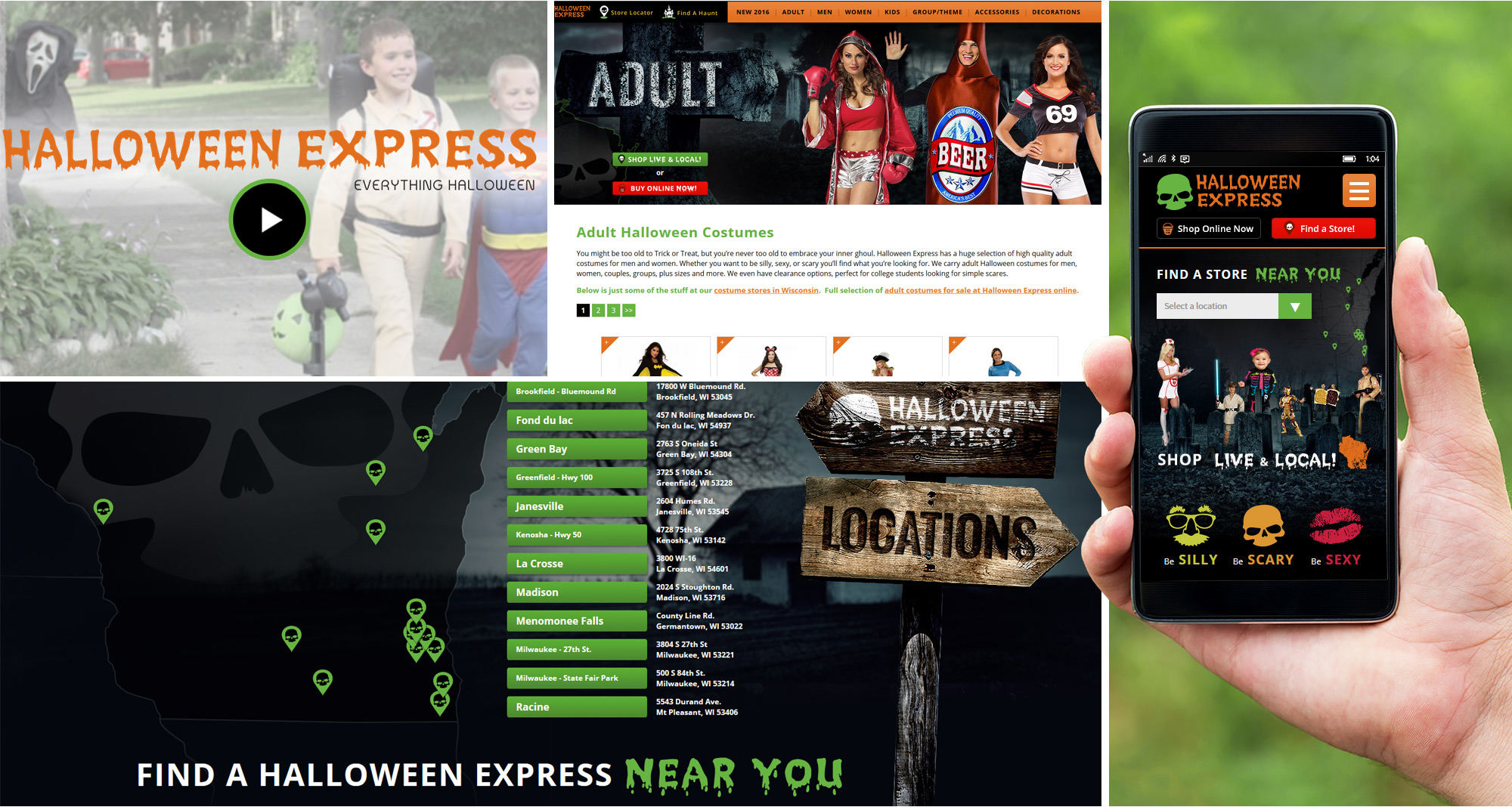 Halloween Costume Site Design by iNET