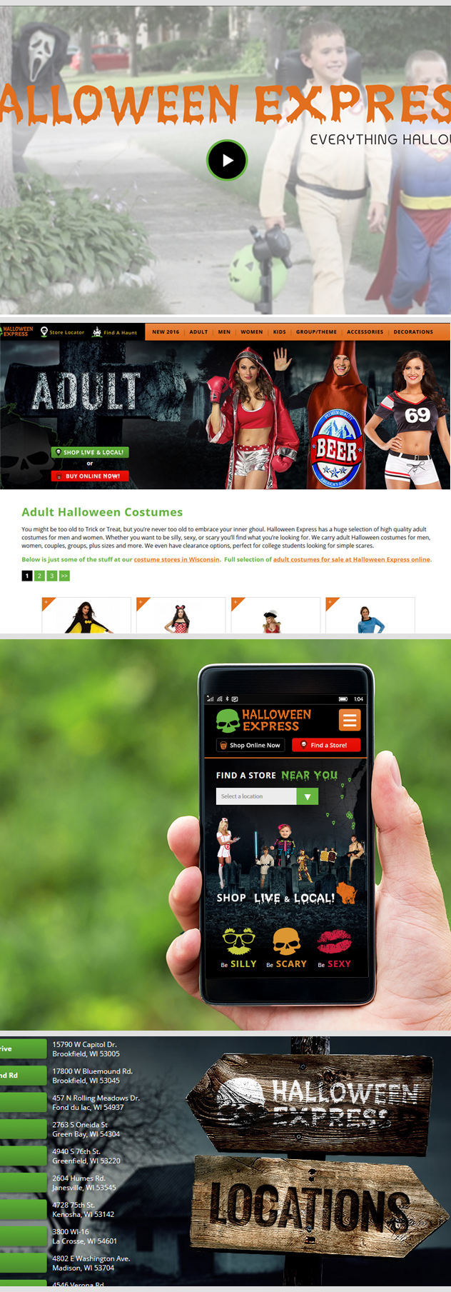 Halloween Costume Site Design by iNET