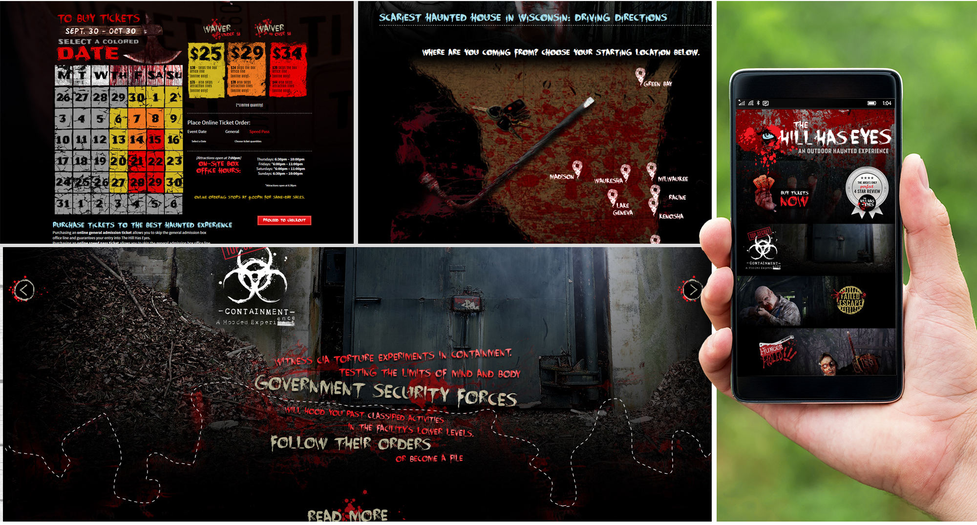 Waukesha Website Development for Haunted House