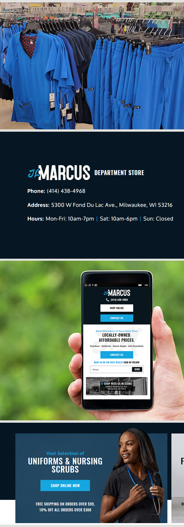 Milwaukee web marketing for JLMarcus