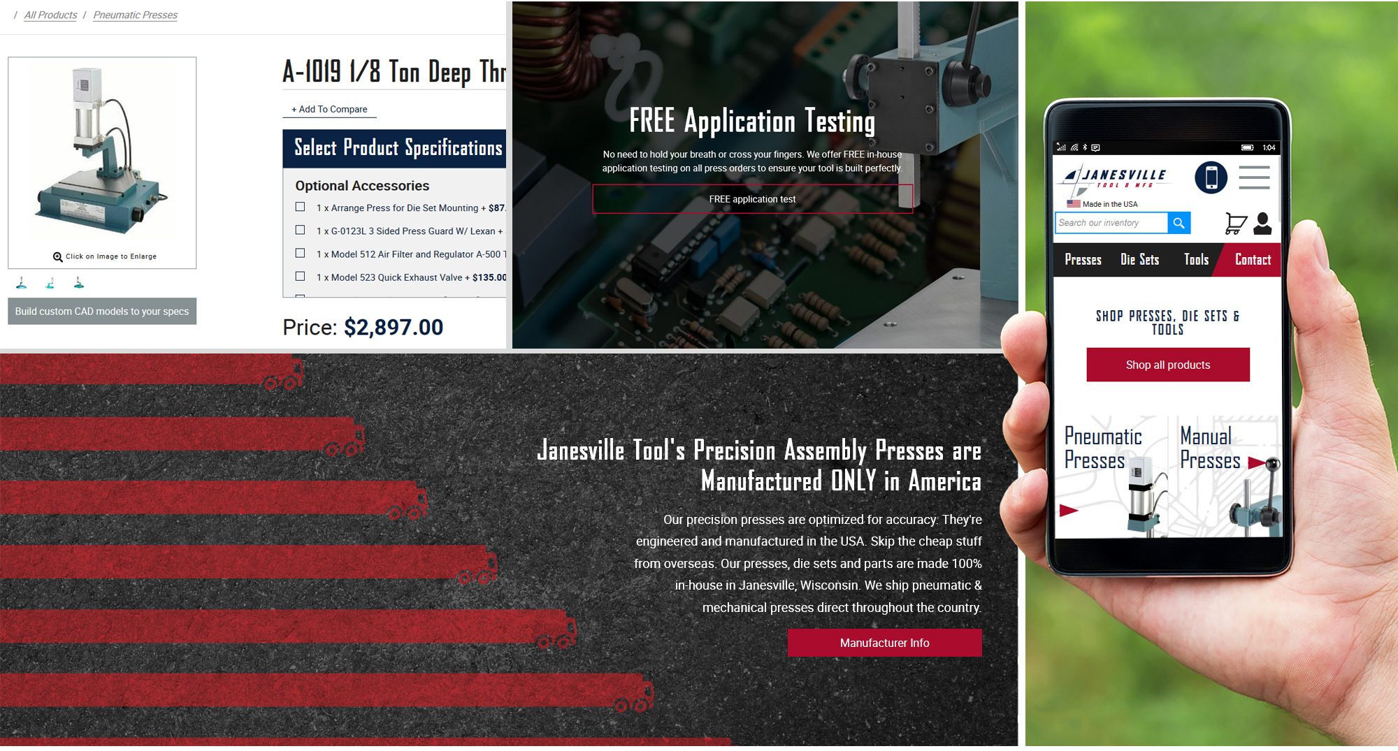 Milwaukee web marketing for Janesville Tool & Manufacturing 