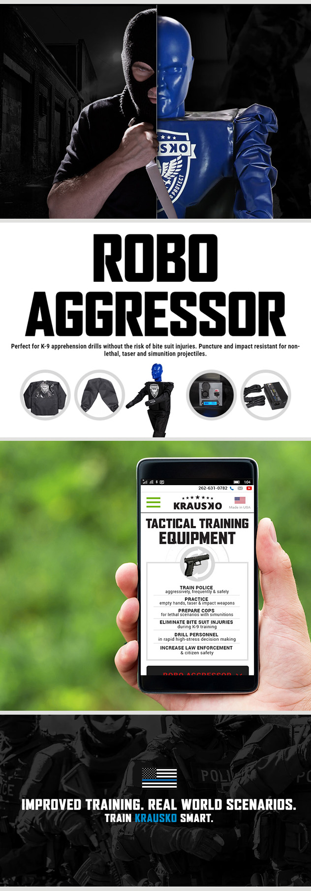Milwaukee web marketing for Krausko Tactical 