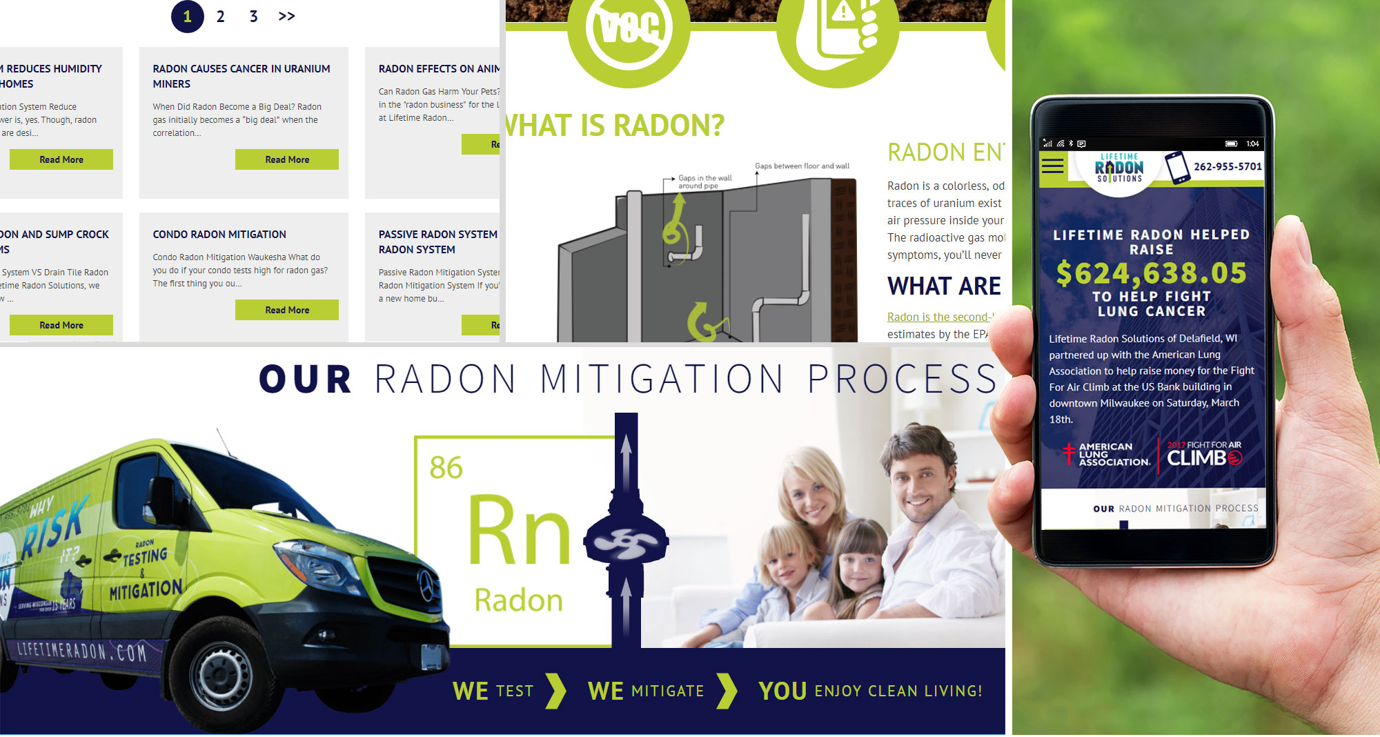 Milwaukee web marketing for Lifetime Radon Solutions