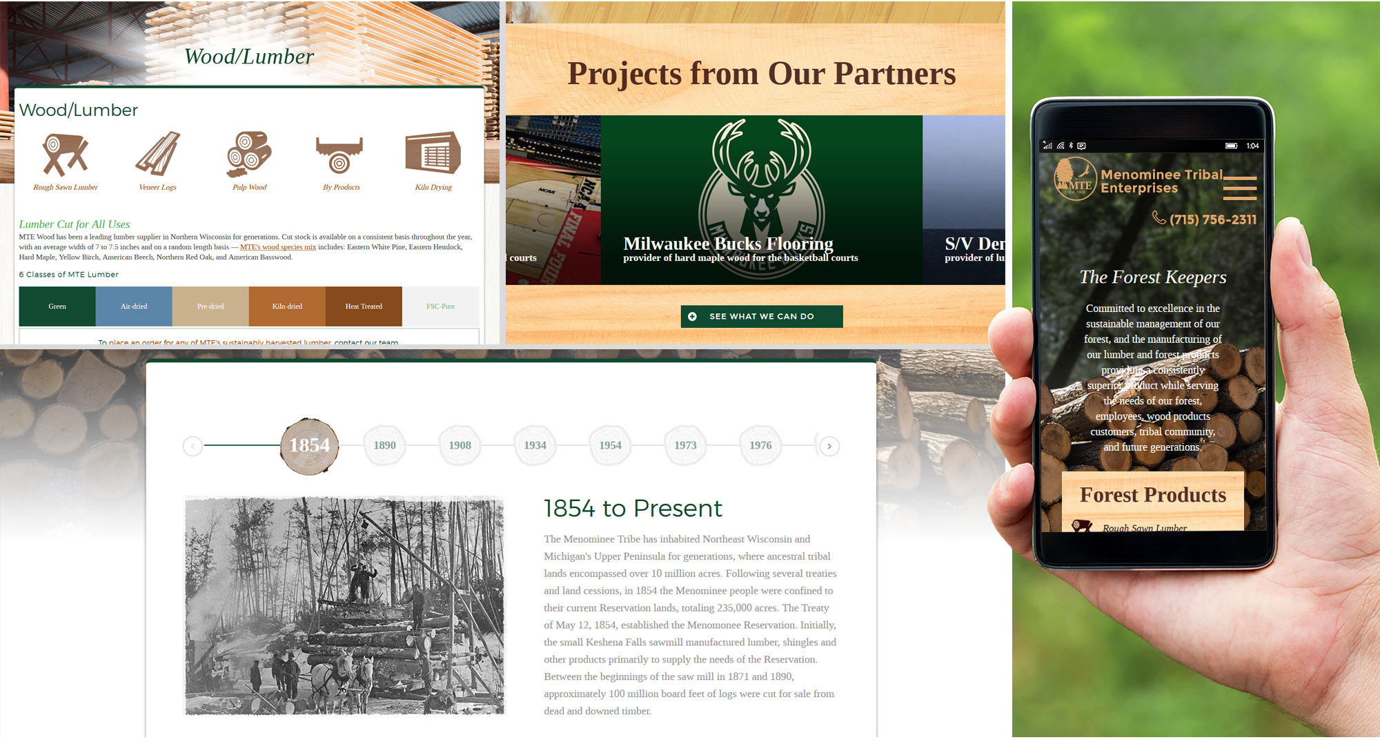 Milwaukee Web Development for Forestry Management and Lumber Manufacturing Company