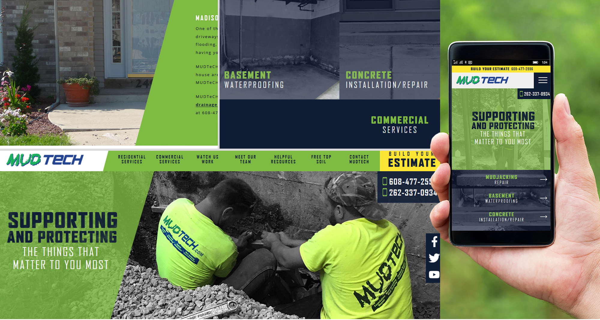 Waukesha Website Design for Mudjacking Company