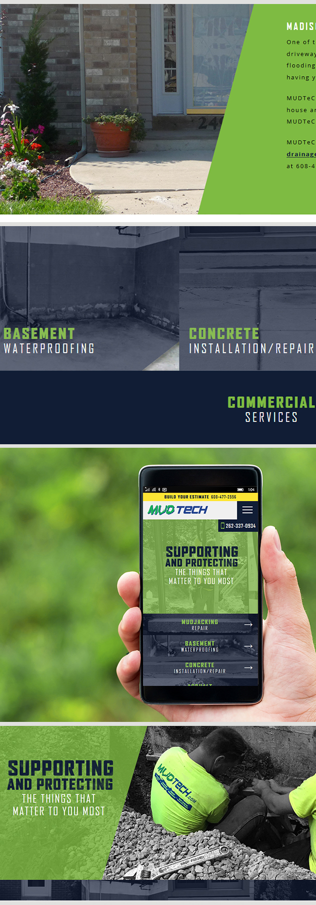 Waukesha Website Design for Mudjacking Company