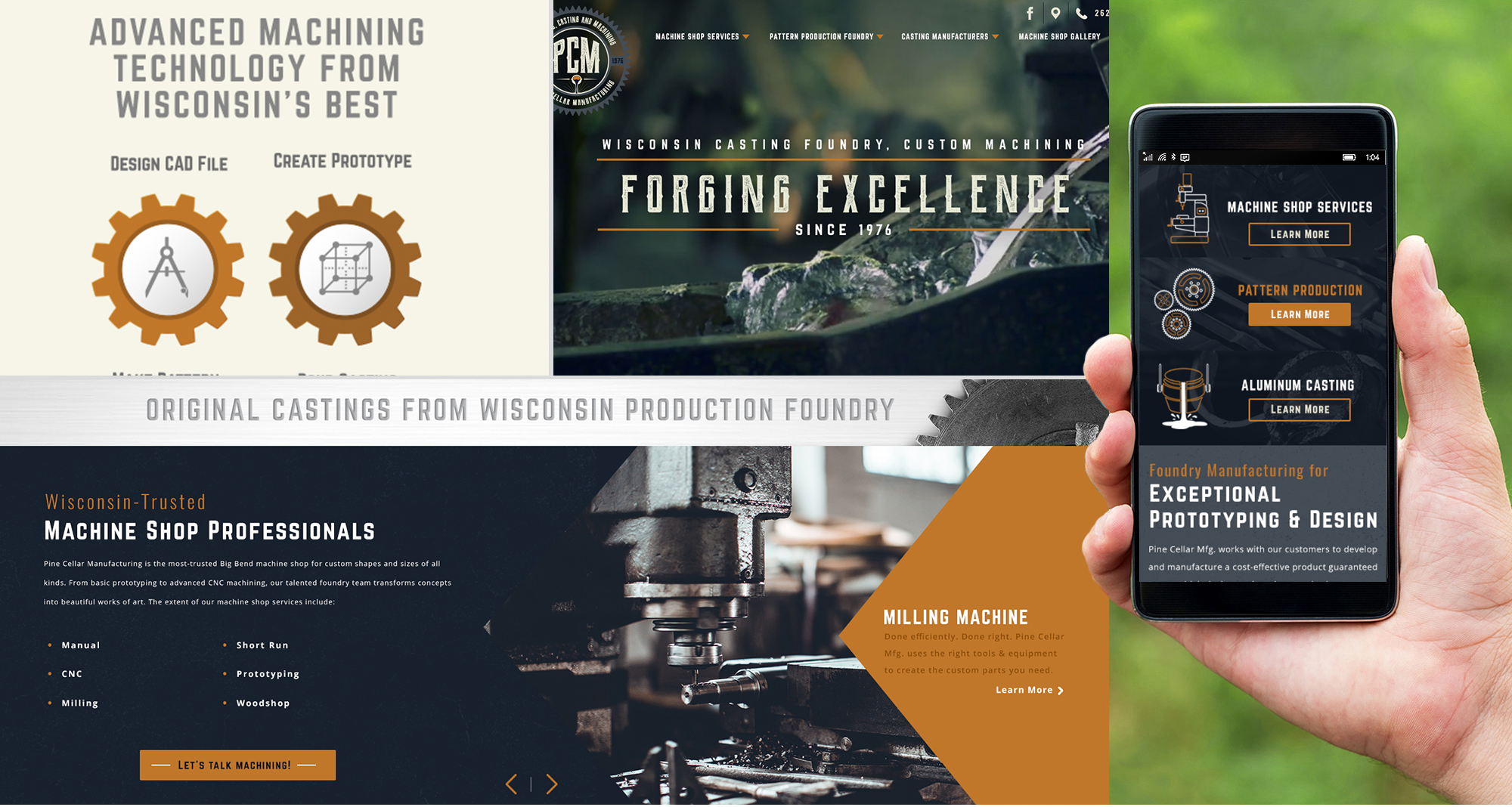 Milwaukee web marketing for Pine Cellar Manufacturing