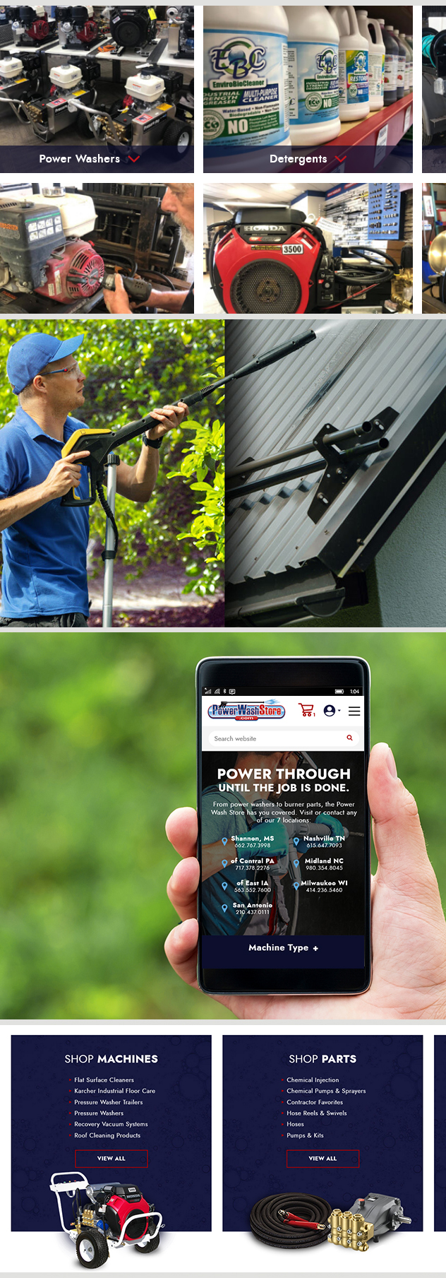 Milwaukee web marketing for Power Wash Store