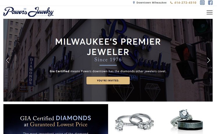 Jewelry designers show off stunning diamonds and gems through iNET’s quality web design and development 