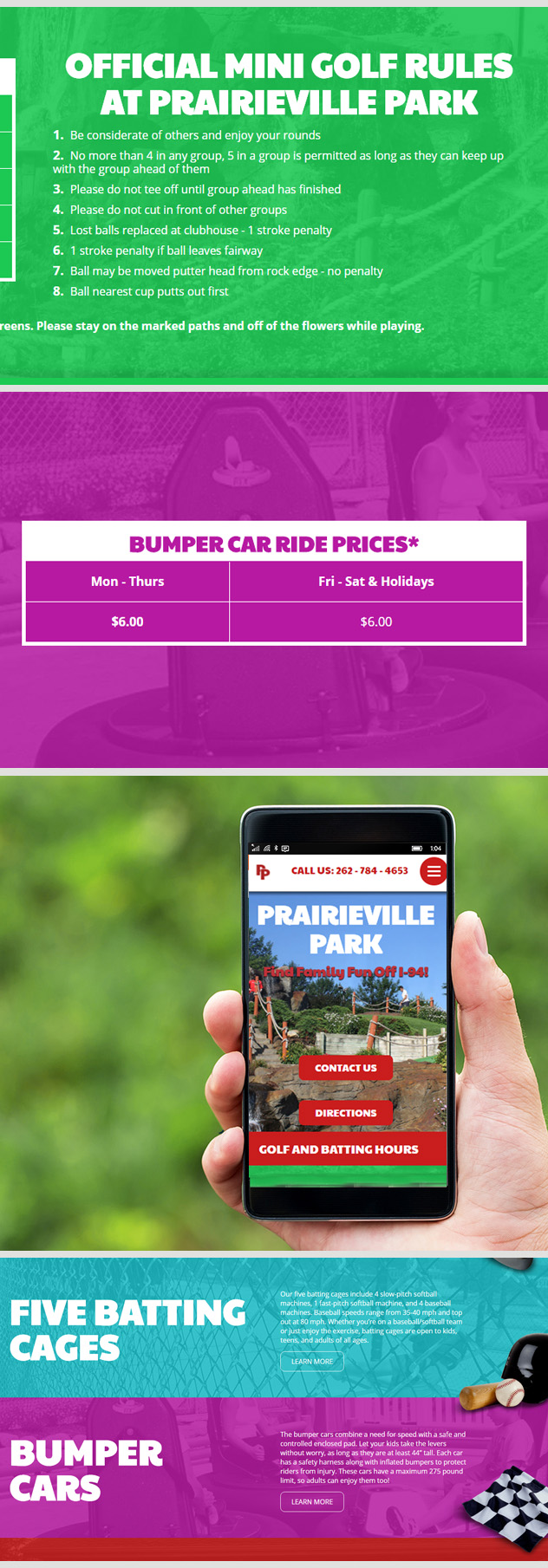 Milwaukee web marketing for Prairieville Park