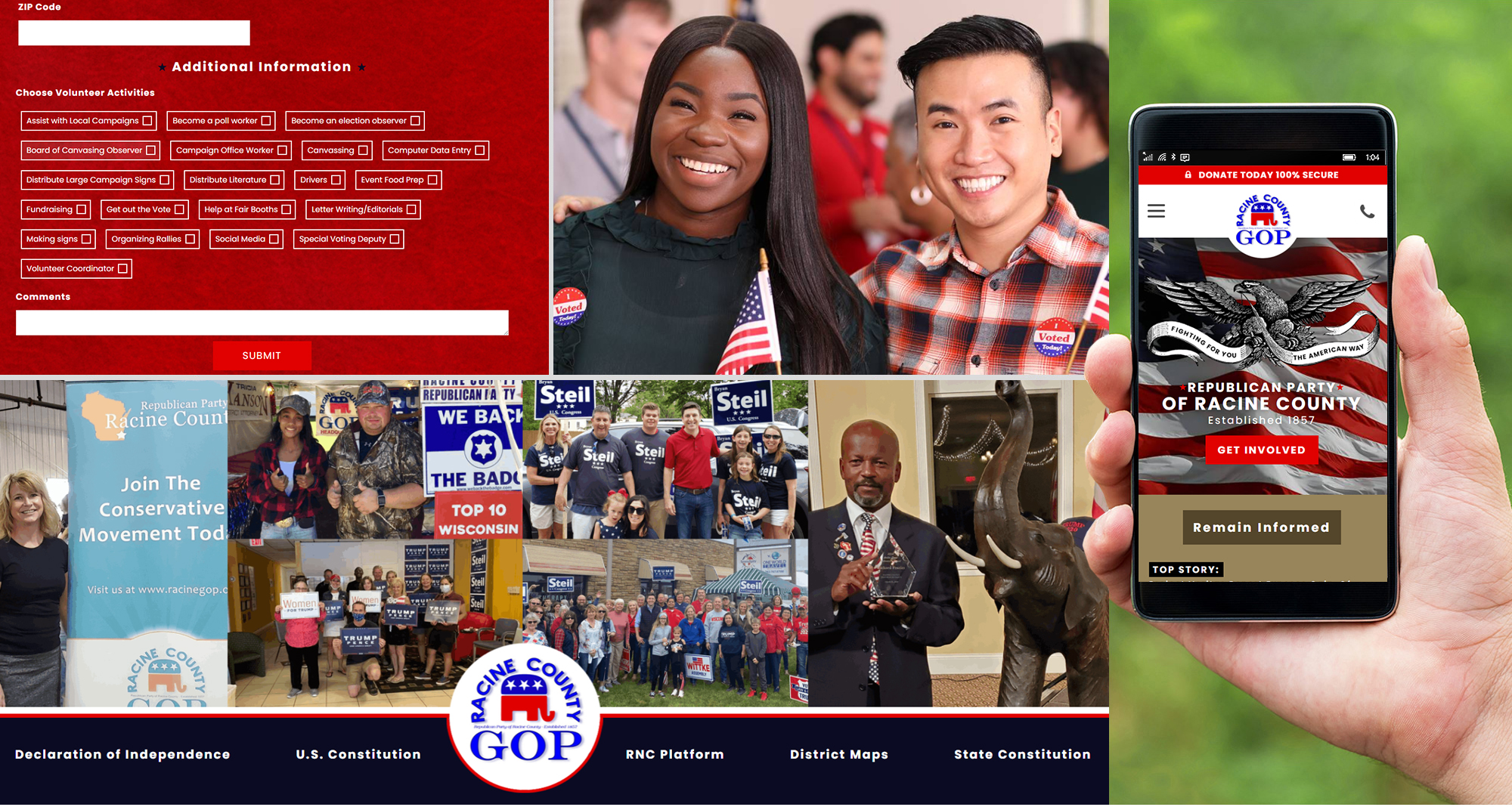 Milwaukee web marketing for Racine County GOP