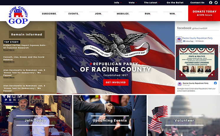 Political campaigning and recruiting from the Racine Republican Party 