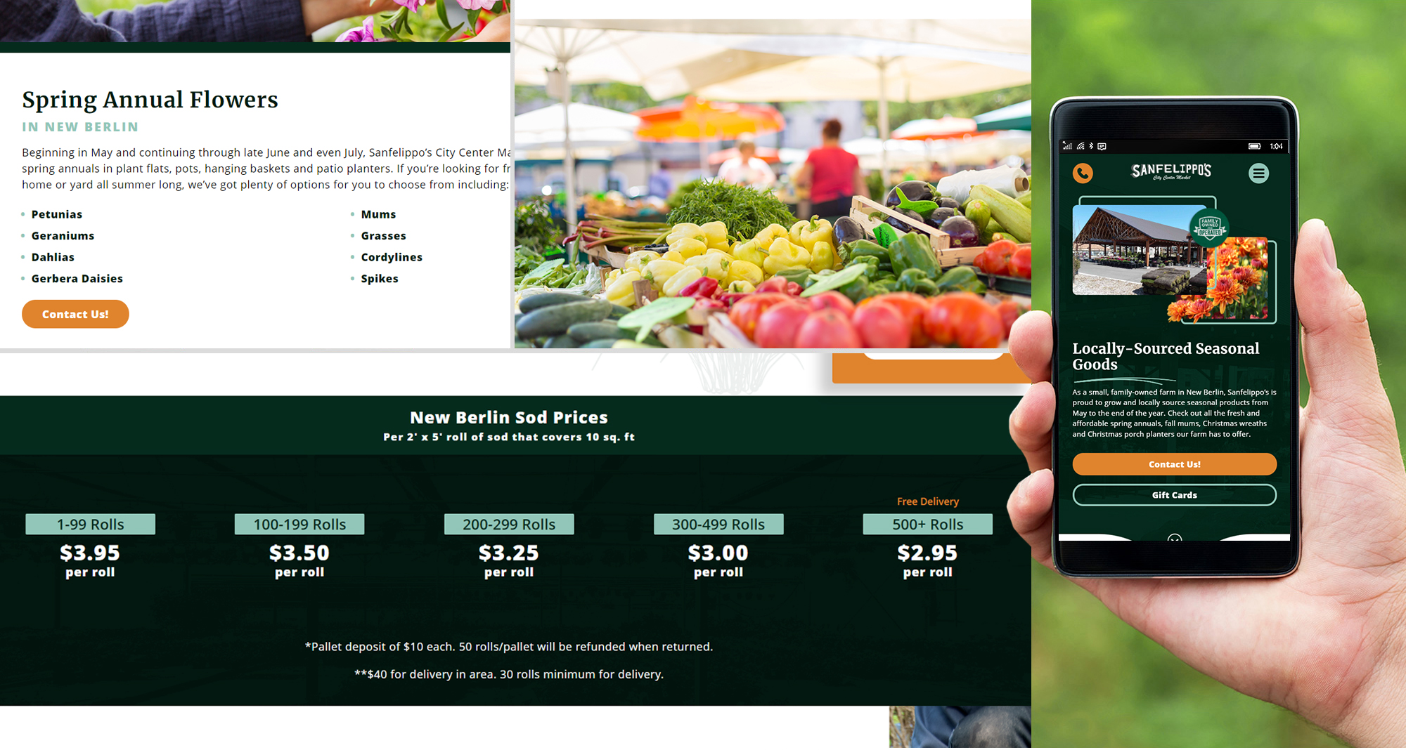 Milwaukee web marketing for Sanfelippo's City Center Market