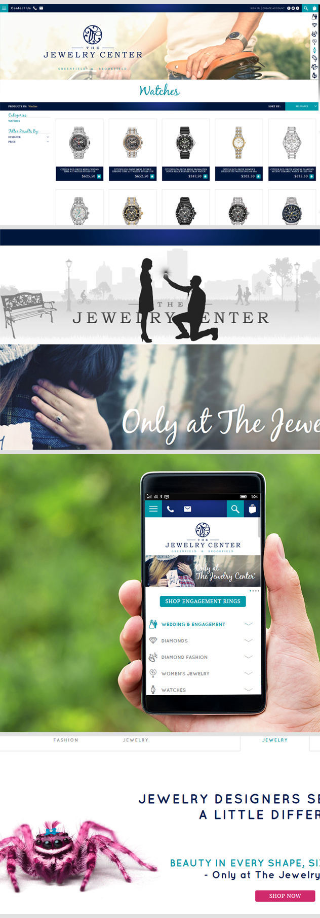 Jewelry Store Ecommerce Site Developed by iNET