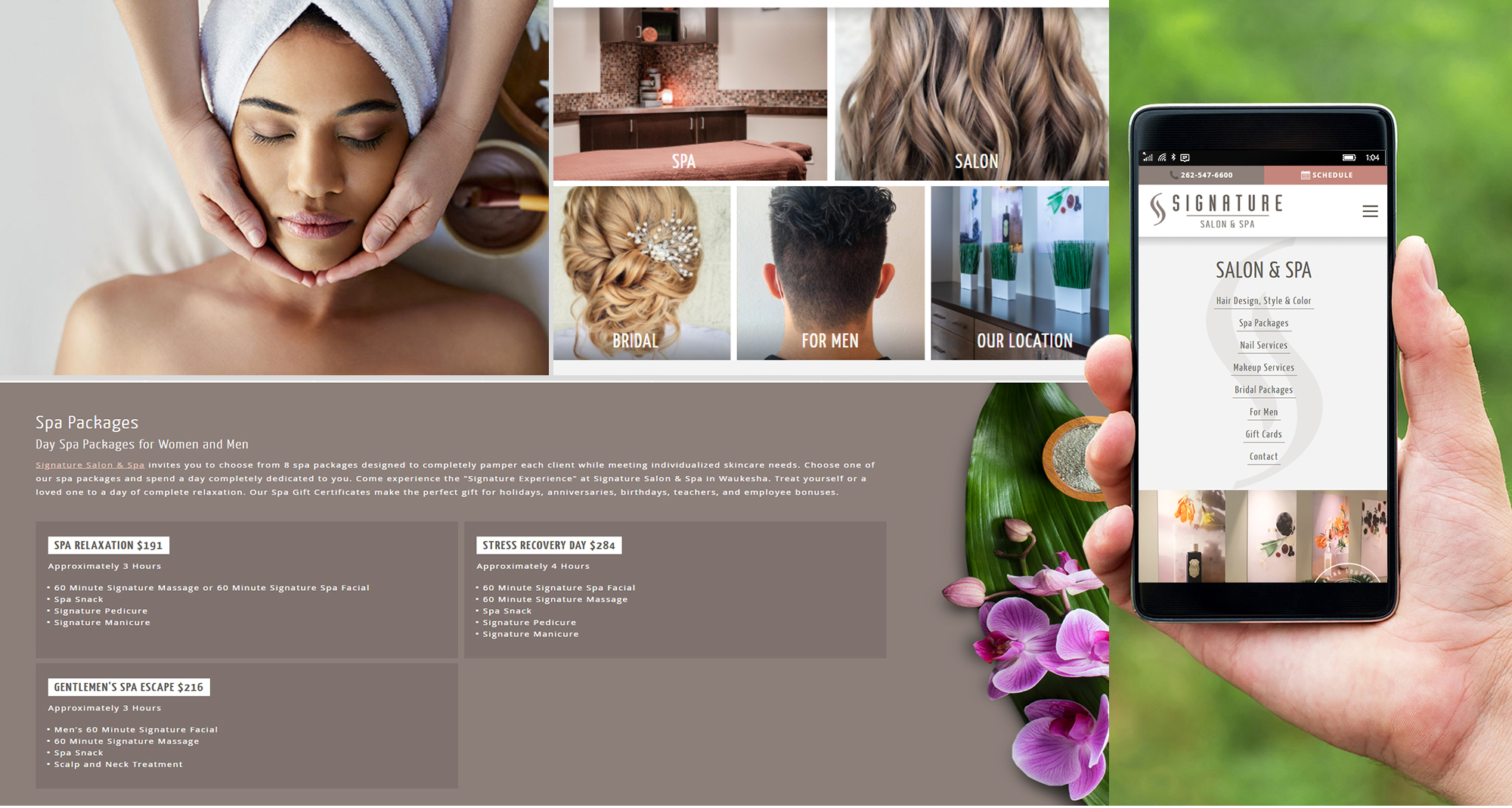 Milwaukee web marketing for Signature Salon