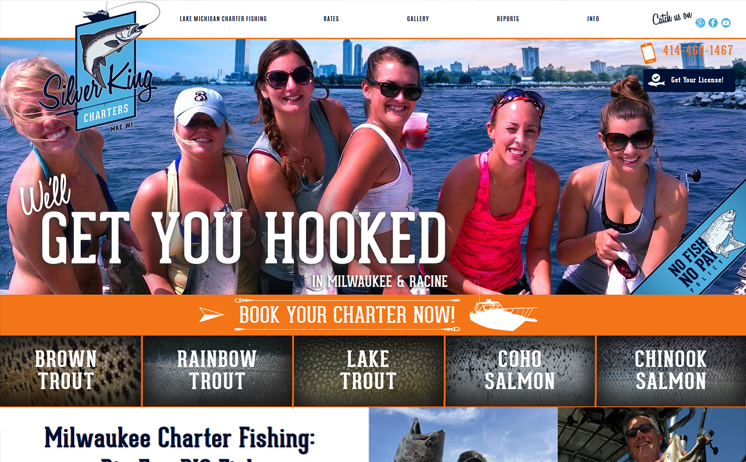 Milwaukee Silver King Charter reels in clients with iNET custom website design