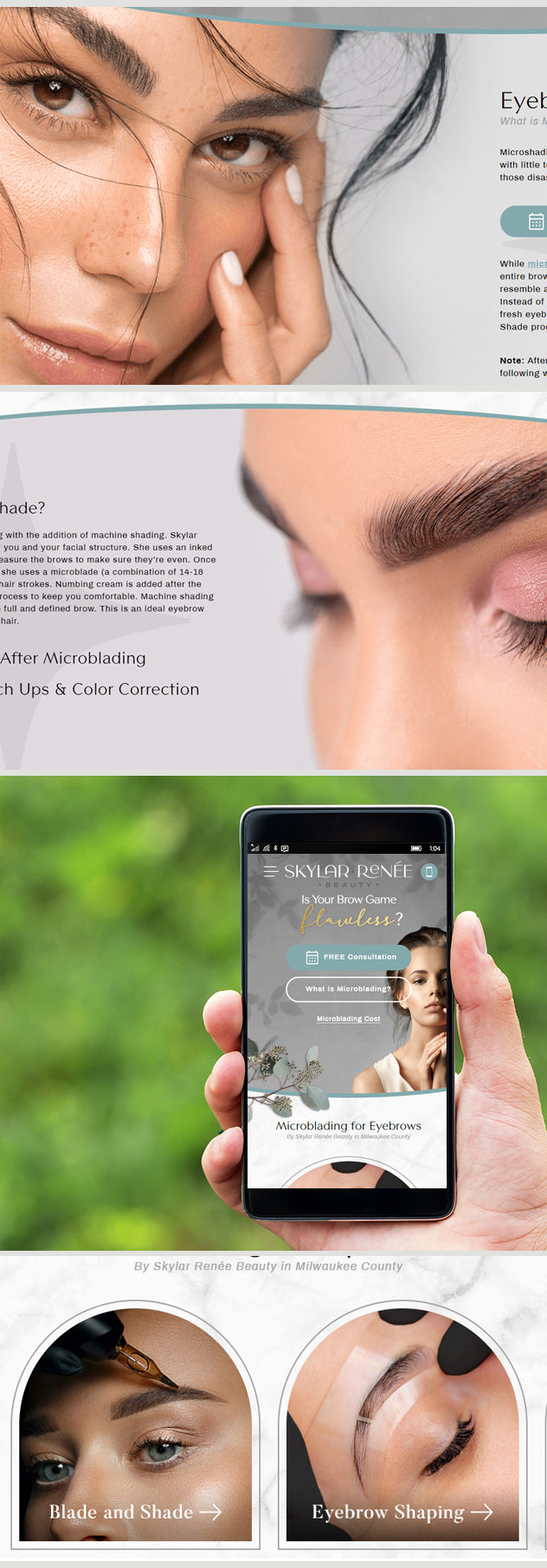 Milwaukee web marketing for Skylar Renee Beauty